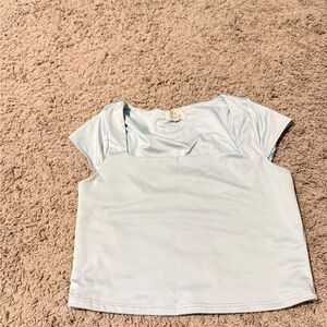Sky Blue Women's Crop Top